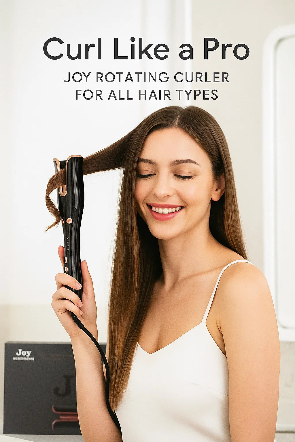Curl Like a Pro – Joy Rotating Curler for All Hair Types.