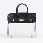 "Mini Transparent Handbag Key Holder Case – Stylish Storage for Car Keys & AirPods"